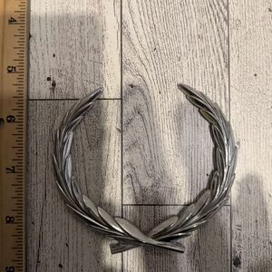 Cadillac Premium Silver Car  Laurel Emblem
